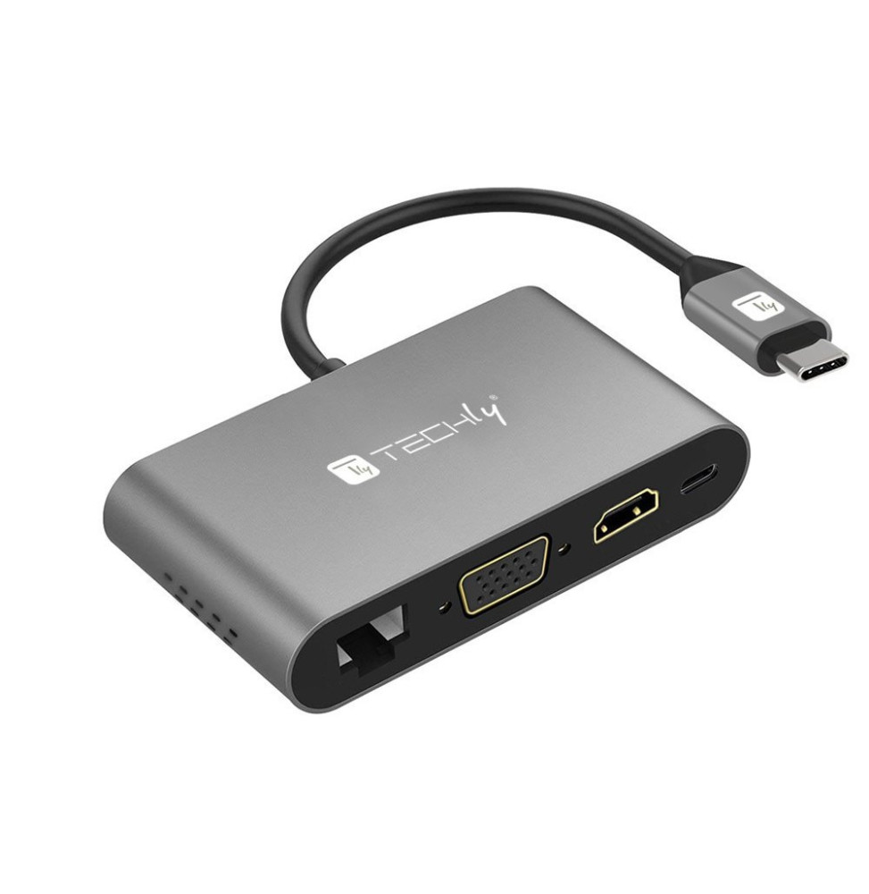 Adapter USB-C na HDMI/VGA/RJ45/USB-C PD/USB-A 3.0/MicroSD