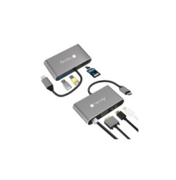 Adapter USB-C na HDMI/VGA/RJ45/USB-C PD/USB-A 3.0/MicroSD