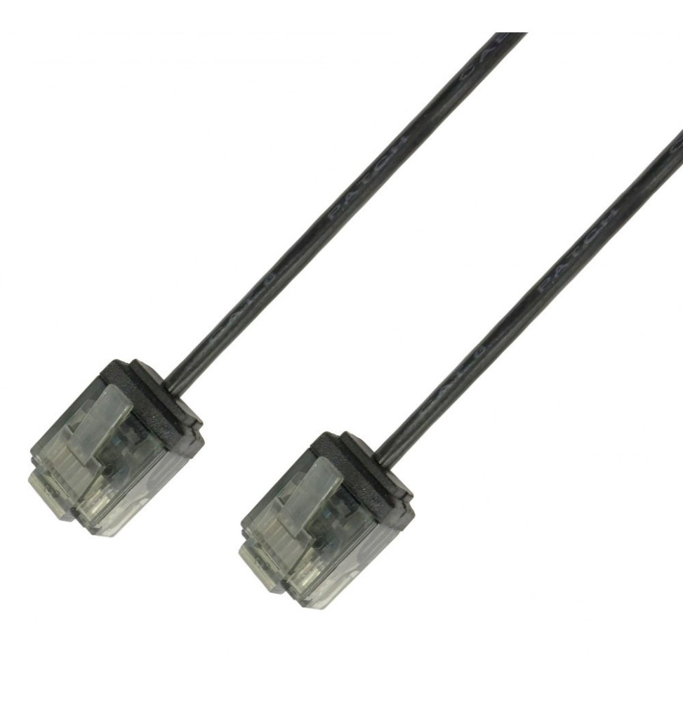 Patchcord utp 2M C6 slim czarn