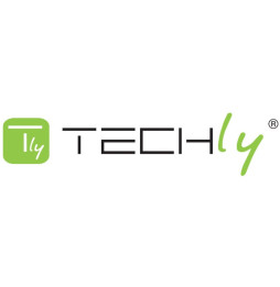 Techly 305687 Biurko pod komputer 80x60cm z szklanym blatem