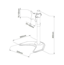Ramię biurko lcd stand eco