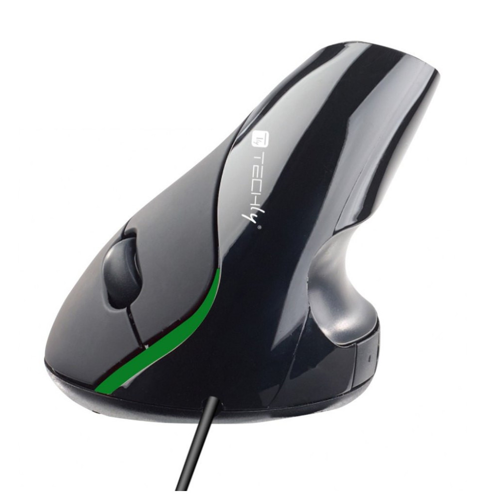 Techly 360806 Pionowa mysz komputerowa USB 1000dpi
