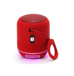Bezprzewodowy głośnik Bluetooth 5W, TWS LED MP3 USB czerwony