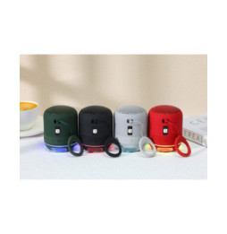 Bezprzewodowy głośnik Bluetooth 5W, TWS LED MP3 USB czerwony