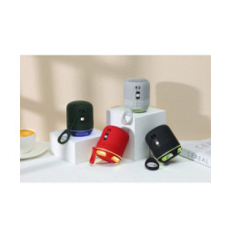 Bezprzewodowy głośnik Bluetooth 5W, TWS LED MP3 USB czerwony