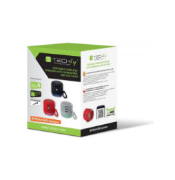 Bezprzewodowy głośnik Bluetooth 5W, TWS LED MP3 USB czerwony