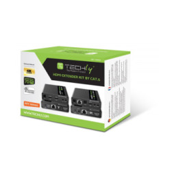 Extender HDMI 2.0 4K60Hz do 70m po skrętce Kat6 IR kaskadowy