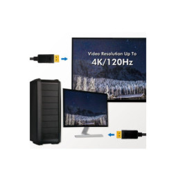 Kabel Display Port na Display Port 8K M/M 2m