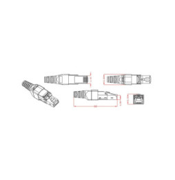 Wtyk RJ45 samozaciskowy C6A