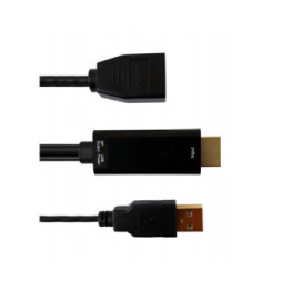 Adapter HDMI z zasilaniem USB na DisplayPort 4K*30Hz M/F