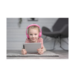 Słuchawki Bluetooth dla dzieci 75/85/94dB Play+, różowe