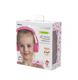 Słuchawki Bluetooth dla dzieci 75/85/94dB Play+, różowe