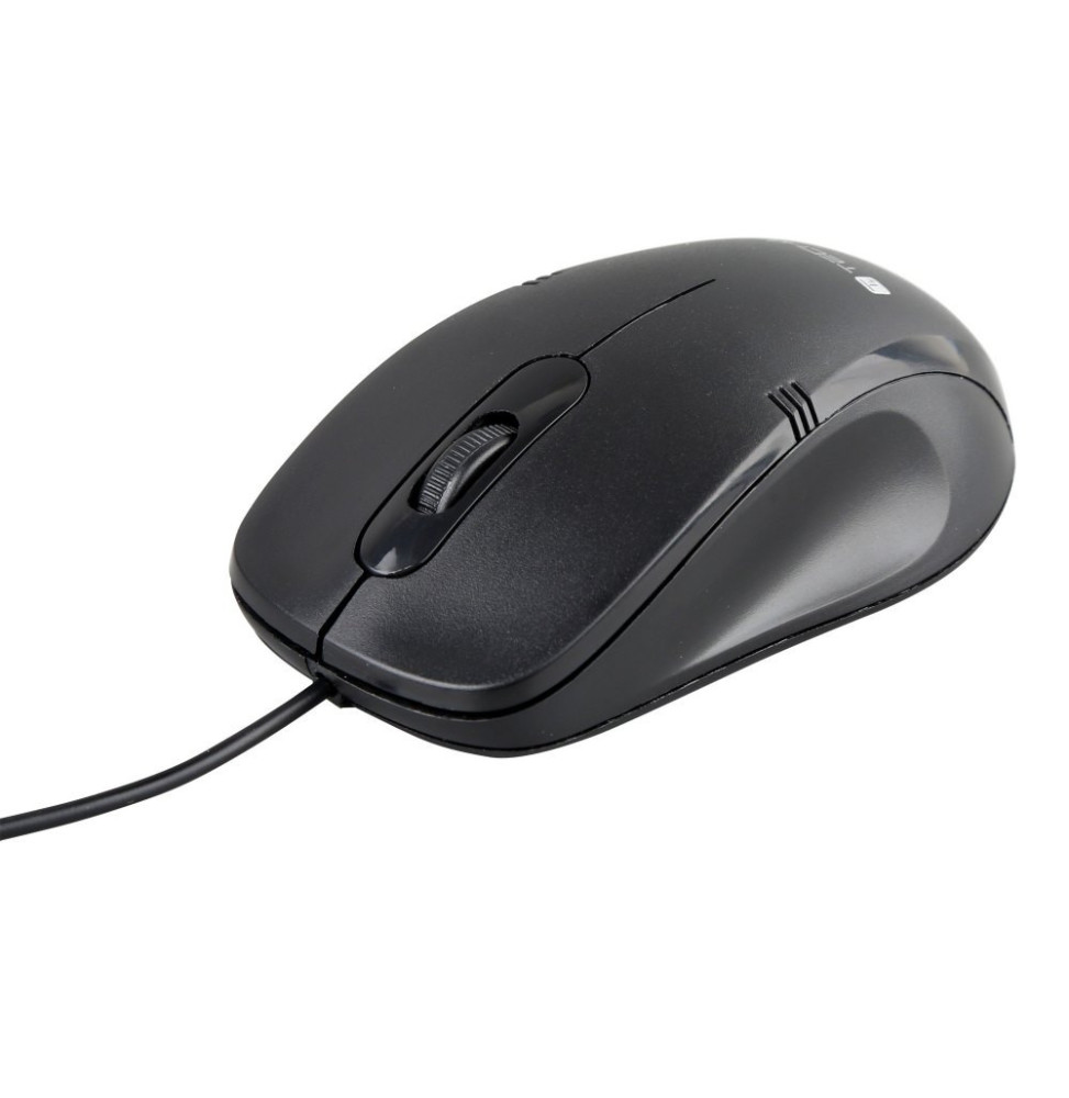 Techly 361063 Mysz komputerowa USB 1000dpi czarna