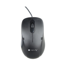 Techly 361063 Mysz komputerowa USB 1000dpi czarna