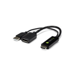 Adapter HDMI z zasilaniem USB na DisplayPort 4K*60Hz M/F
