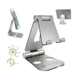 Techly 363289 Aluminiowa podstawka pod telefon na biurko