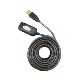 Kabel USB 2.0 przedłużacz aktywny USB-A na USB-A M/F 10m
