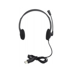 Słuchawki USB stereo z mikrofonem Economy