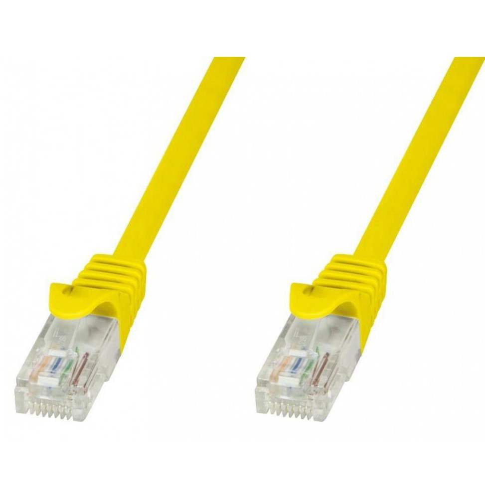 Patchcord utp 1,5M C5 cca zółt