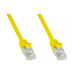 Patchcord utp 1,5M C5 cca zółt