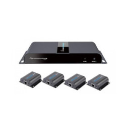 Extender HDMI 1x4 1080p60Hz do 40m po skrętce Kat6 IR PoC