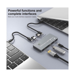 Techly 365528 Przełącznik KVM 2x1 USB-C z DP 1.4 video