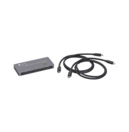 Techly 365528 Przełącznik KVM 2x1 USB-C z DP 1.4 video