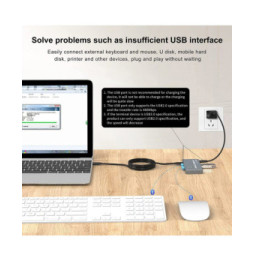 Techly 365528 Przełącznik KVM 2x1 USB-C z DP 1.4 video