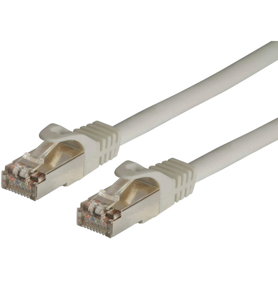 Patchcord sftp 0,5M C6A szary