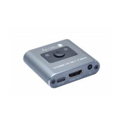 Techly 365504 Switch HDMI 2x1 8K*60Hz z pilotem IR