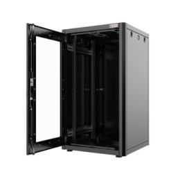 Szafa stojąca rack 19 26U 600x800 drzwi szklane