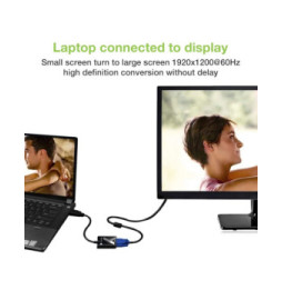 Adapter HDMI na VGA D-Sub 1920x1200 M/F